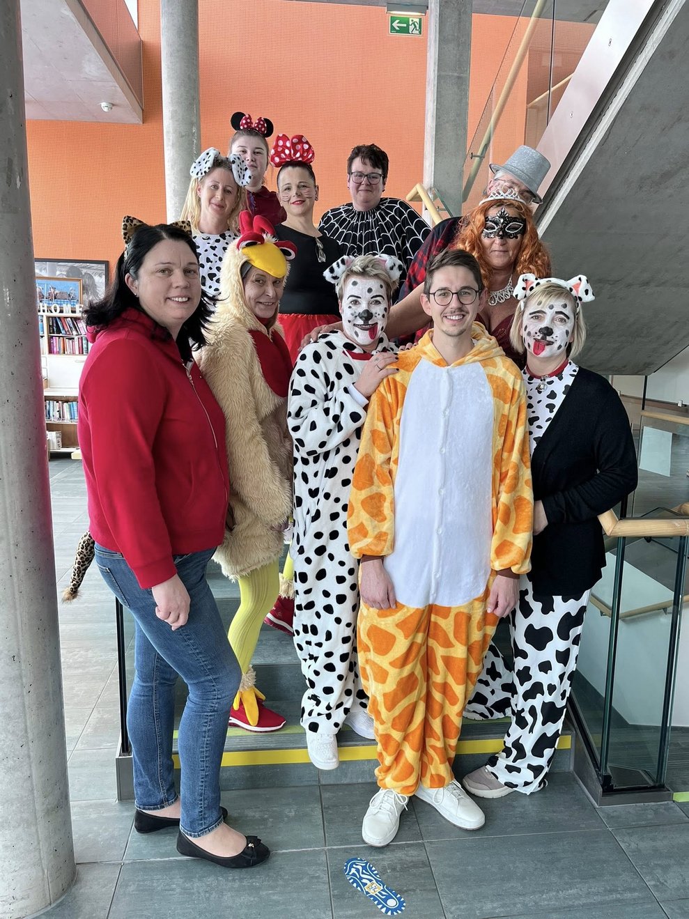 Eine verkleidetet Gruppe.